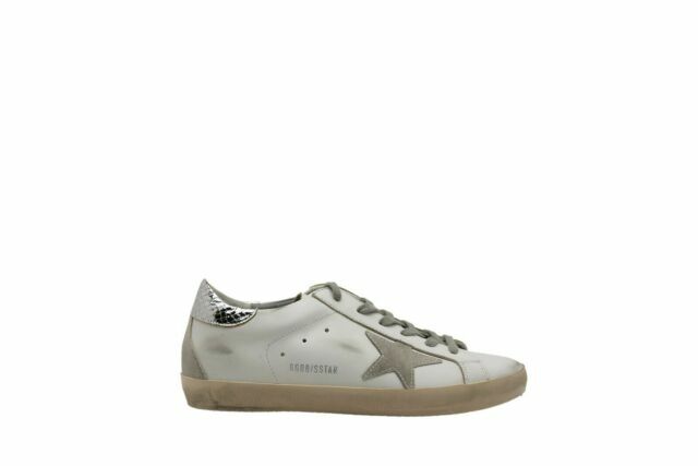 Golden Goose Superstar White Silver 