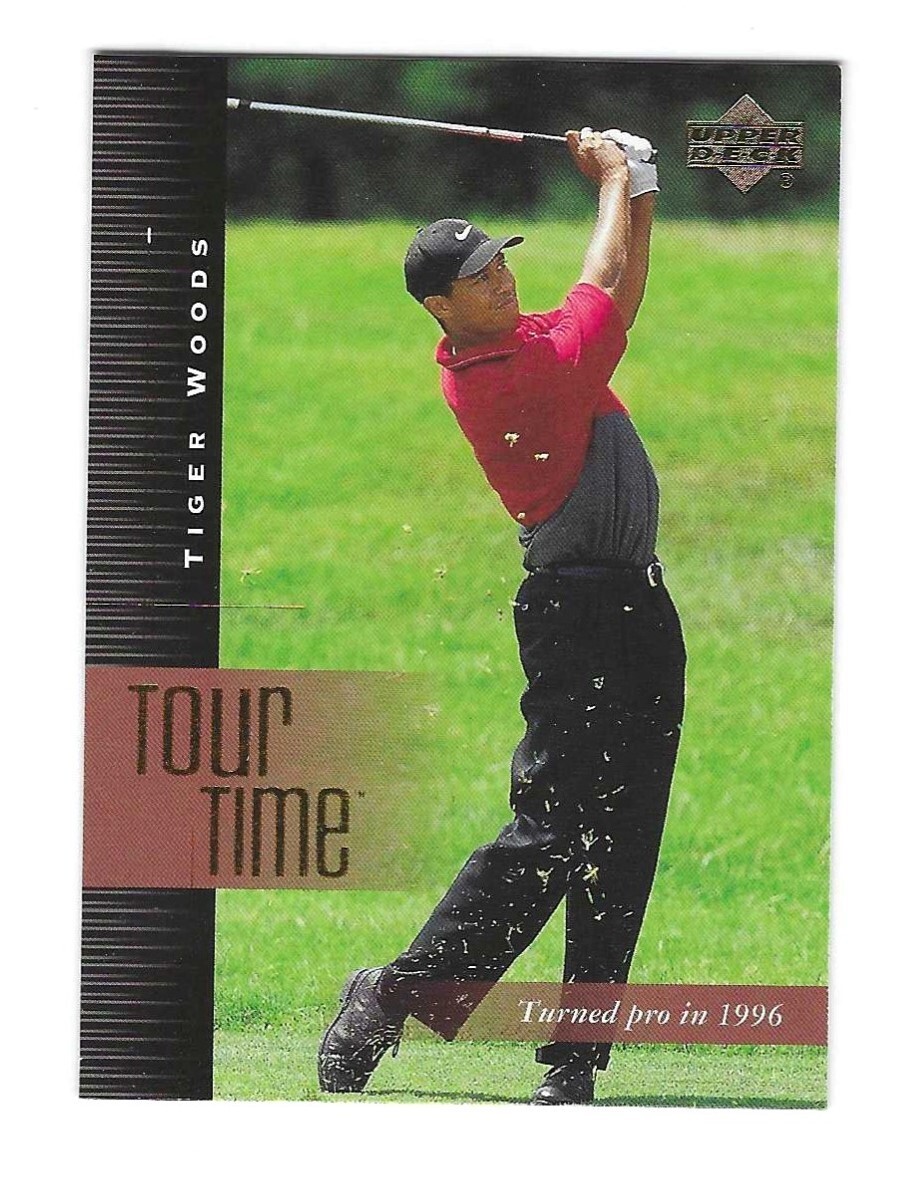 2001 UPPER DECK #176 TIGER WOODS TOUR TIME ROOKIE GOLF CARD