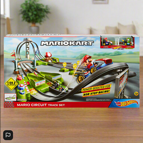 Hot Wheels Mario Kart Circuit Track Set with 1:64 Scale Die-Cast Kart Replica - Picture 6 of 24