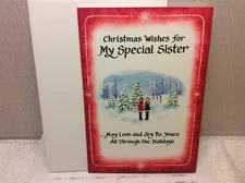 BLUE MOUNTAIN CHRISTMAS GREETING CARD New w/Envelope "My Special Sister-May...."