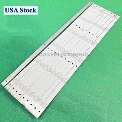 10Pcs LED strips For Sharp LC-55N6000U SVH550AF2_6LED_REV02 LTDN55K321UWTSEU
