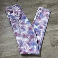 So Athletic Pants Sz XS Purple Tie Dye Activewear Pockets