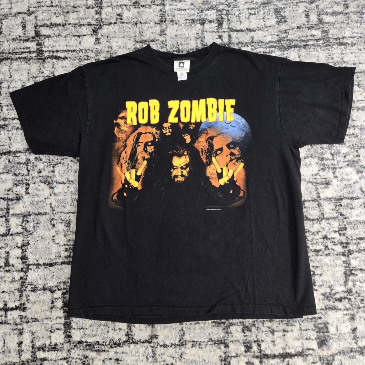 Vtg 2001 Rob Zombie T-Shirt XL Sinister Urge Rock Band Tee