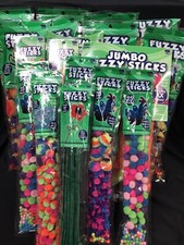 HUGE LOT: Fuzzy Sticks, Fuzzy Crafts Kids Crafting Project: 18 Assorted Packages