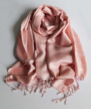 NEW FASHION JACQUARD PAISLEY  PASHMINA SCARF/WRAP/SHAWL-- PINK