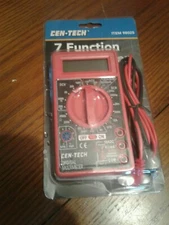 Cen-Tech 7-Function Multi-Tester Digital Multi-Meter Test Equipment Meter 