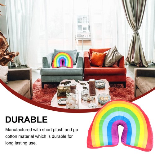 Novelty Pillow Sofa Pillow Rainbow Pillow Kid Cartoon Pillow - Picture 5 of 12