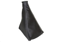 For Ford Sierra RS Cosworth 1987-93 Gear Gaiter Black Leather White Stitching