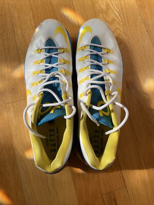 Nike KD 5 Elite Playoffs Home KD V Durant White Yellow Blue US