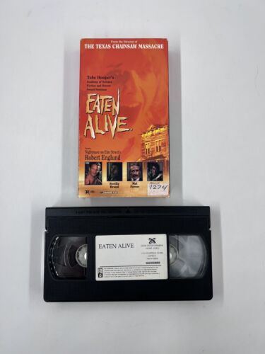 Eaten Alive (1977) VHS Tobe Hooper, Robert Englund horror Gore rare testé - Photo 1/10