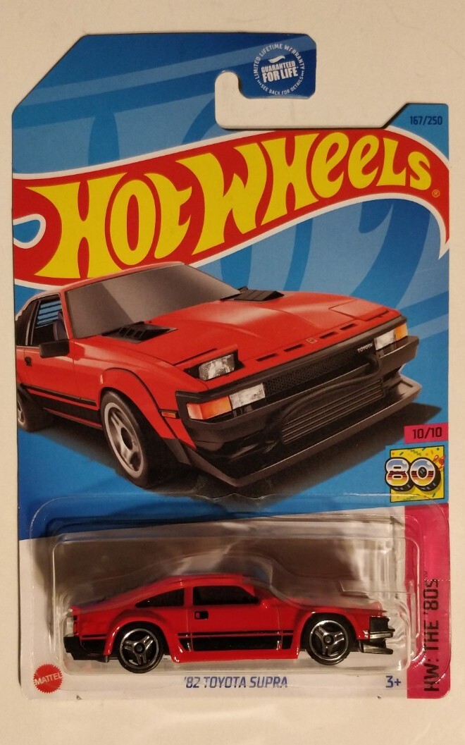 '82 Toyota Supra Hot Wheels 2023年製 2023 Hot Wheels '82 Toyota Supra #167/250 (Red) HW: THE '80S 10/10