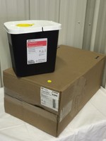 Covidien Hazardous Disposal Waste Container Sharps Needle Box Of 20 2 Gal Cans Covidien Hazardous Disposal Waste Container Sharps Needle Box Of 20 2 Gal Cans