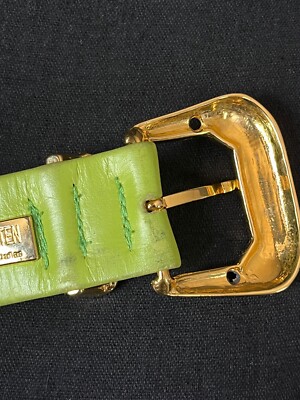 St. Maarten Dallas Green Gold Tone Studded Women display picture 1
