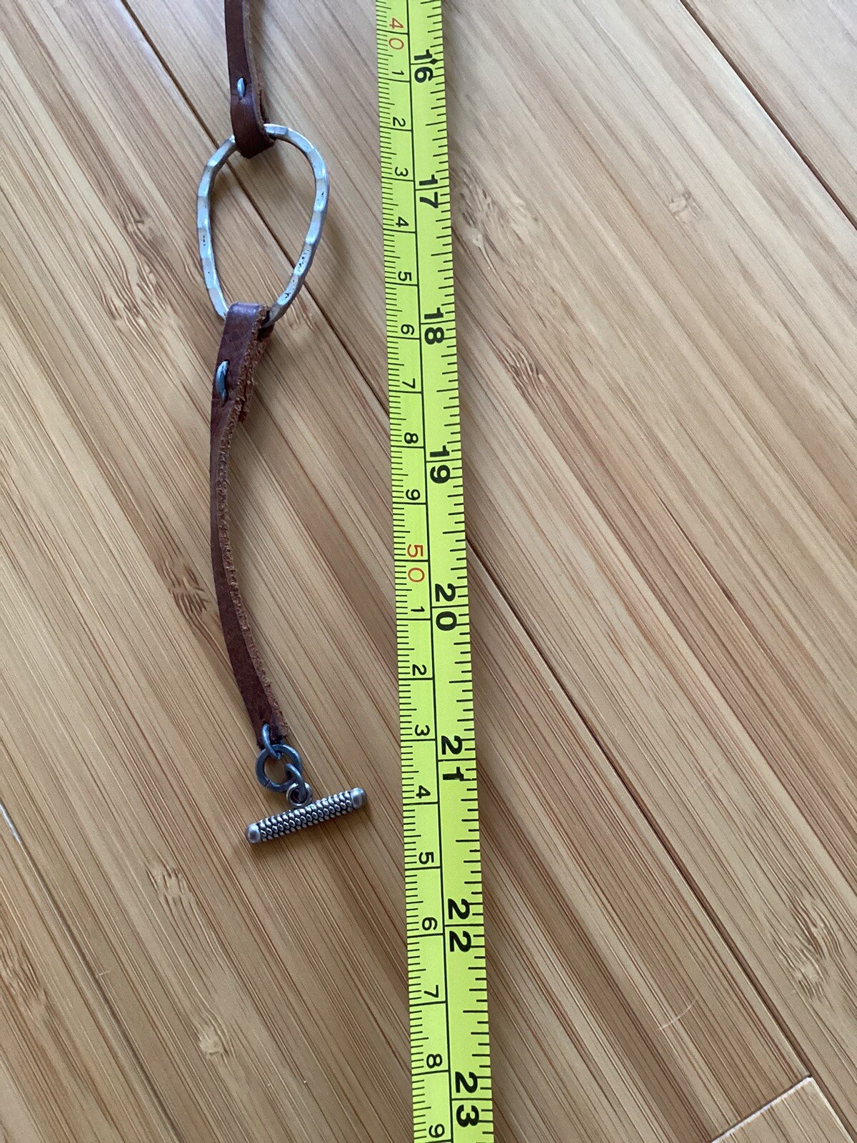 Thin Leather Multi Wrap Bracelet Used - image 5