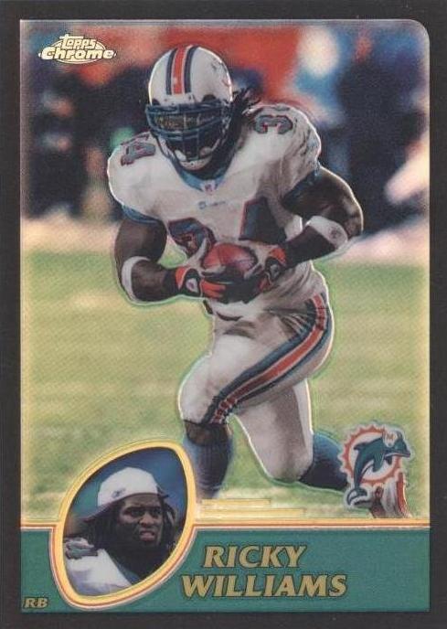 2003 Topps Chrome - Ricky Williams #86 Black Refractor /599 for sale ...