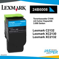 Lexmark Cyan Toner 3.000 Seiten 24B6008 C2132 XC2130 XC2132