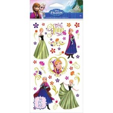 EK SUCCESS Disney FROZEN ANNA FLOWERS Flat Stickers - 36 pcs