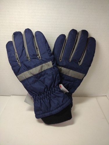 Boy's Youth 3 M Thinsulate Snow Boarding Navy Blue & Black Gloves Size 13 18 New - Picture 5 of 12
