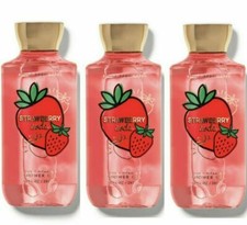 3 Bath Body Works Strawberry Soda Shower Gel