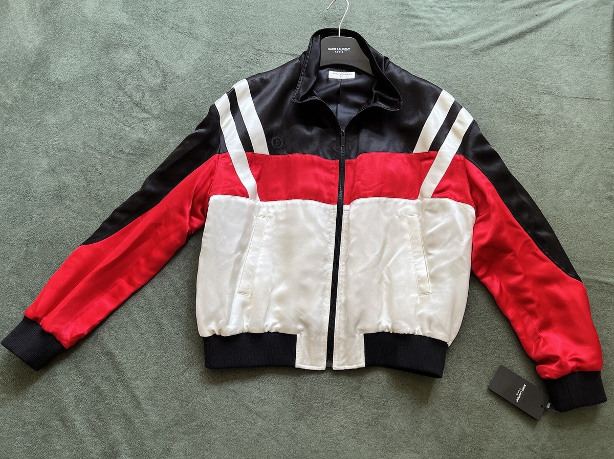 SAINT LAURENT Silk Teddy Jacket size 50 EU/40 US retails $3690