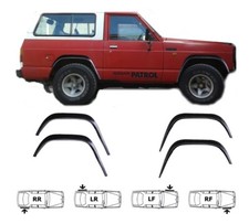 Noir Mat Extensions d'aile Set AV et AR pour Nissan Patrol 3-portes 1981-2002