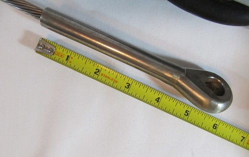 Standing RIGGING INSULATOR 5/16" Wire, End Eye 3/8" Pin Hole Mast Stays, Shrouds - Foto 8 di 12