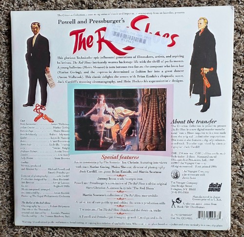 The Red Shoes Criterion Collection Laserdisc Factory Sealed 3 Discs OOP - Picture 2 of 2