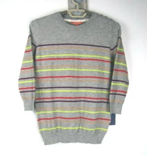 ModCloth NWT Women's Size Small Grey & Multicolor Knit Charter School Pullover