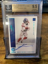 Kadarius Toney Auto 2021 Encased Rookie Notable Signatures Sapphire /35 BGS 9.5