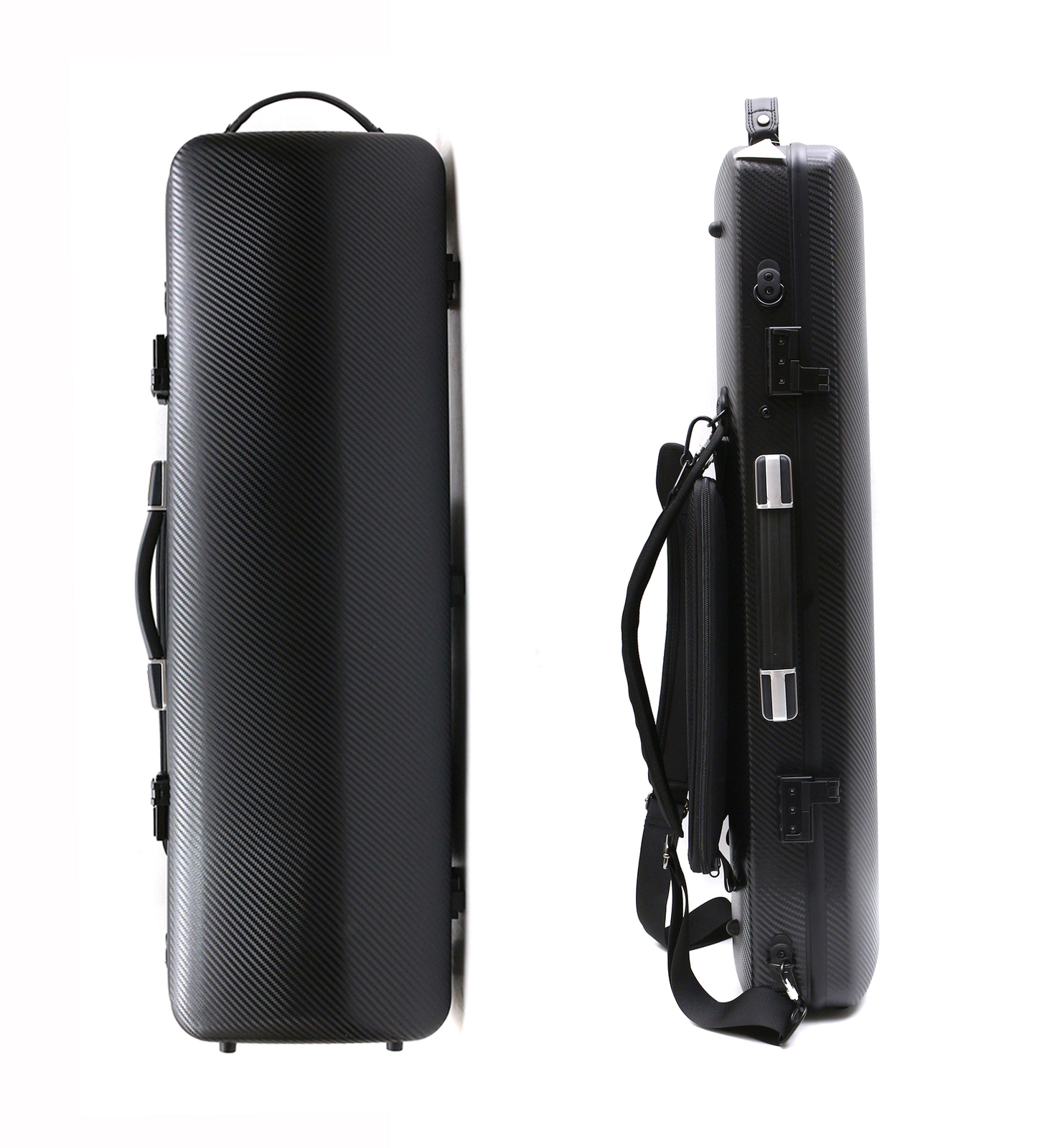 Estuche para violín de fibra de carbono 4/4 código bloqueo caja para violín partitura bolsa oblonga estuche