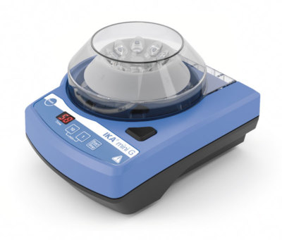IKA mini G Centrifuge 6000 rpm Digital Timer from 1 to 99 mins 3958000