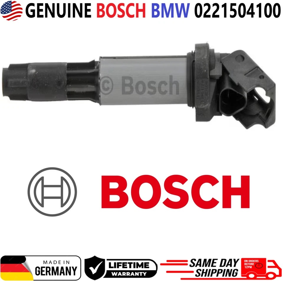 Bobinas de encendido originales Bosch BMW x8 para BMW I4 I6 V8 V12 2001-2010, 0221504100 Foto 2 de 4
