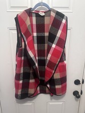Women' Plus 3x Now N Forever Vest Great For The Holidays W/pockets