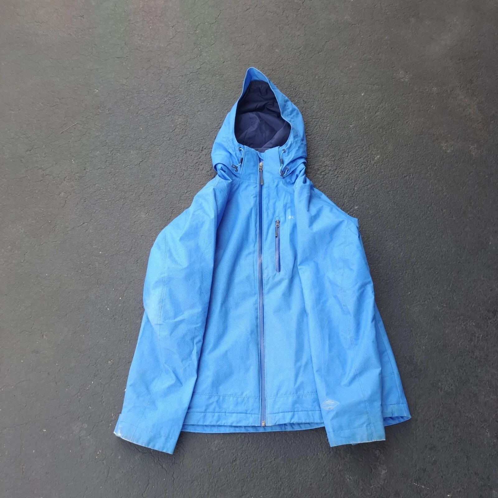 Columbia Sportswear Interchange Blue OmniTech Waterproof Breathable Jacket