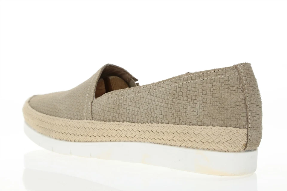 Mujer 250415 Donald J Pliner Taupe Gamuza Mocasines Zapatos Planos Talla 9 M Foto 3 de 4