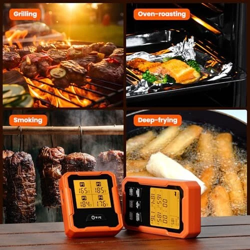 Wireless Meat Thermometer Remote Meat Thermometer With 4 Probes Fast And Accurat