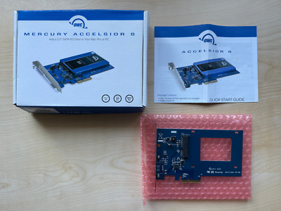 OWC Mercury Accelsior S Speed Boost 2.5 SATA PCIE 2.0 Adapterkarte Apple Mac PC