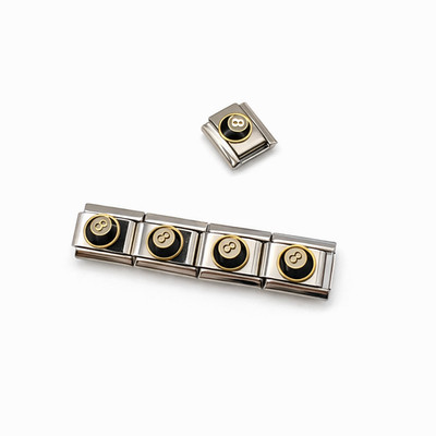 SNOOKER POOL 8 klassisches italienisches Bettelarmband 9 mm ein Glied silber passend Nomination