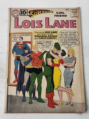 Superman's Girlfriend Lois Lane 29 1st Silver Age Crossover Batman DC 1961