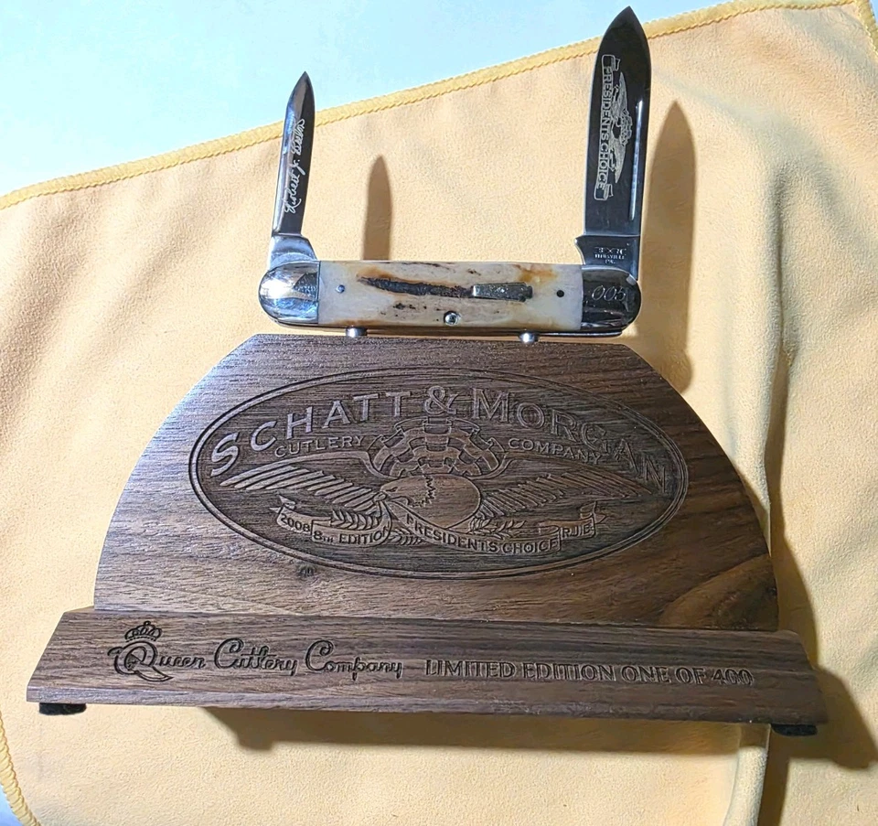 Schatt & Morgan 2008 Stag Jumbo Cigar Knife President's Choice 5 of 500 Knife - Image 4 of 4