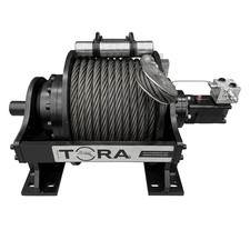 TORA | 55.000 LBS Planetary Hydraulic Winch With 150 ft Steel Cable & Thimle
