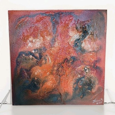  Bernhard Gerner   Original Abstract Acrylic Art  Eros  on Panel 40x40 cm 