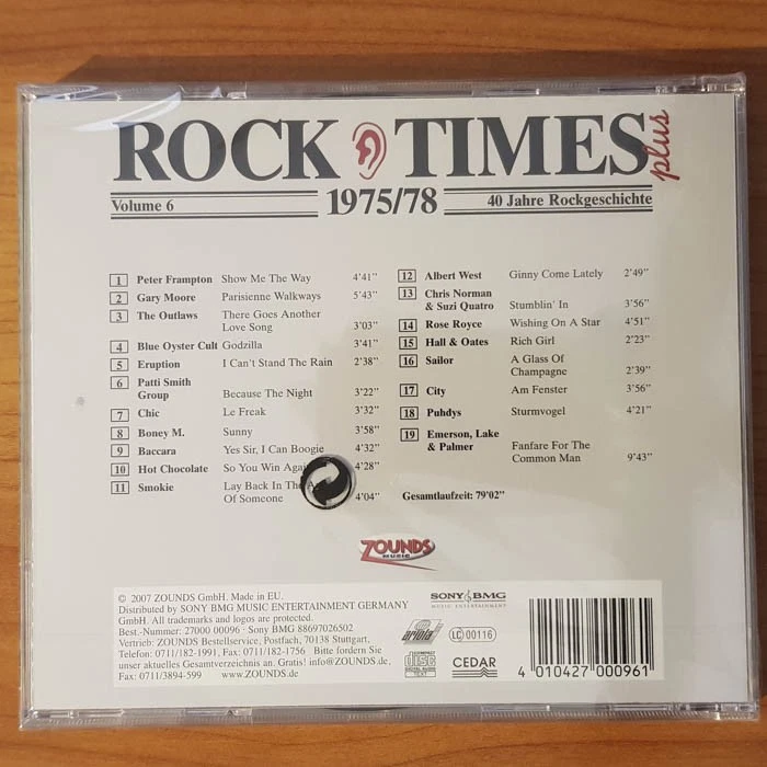 VARIOUS Audio Rock Times Plus Vol. 6 1975/78 NEU SEALED (CD) - Bild 2 von 2