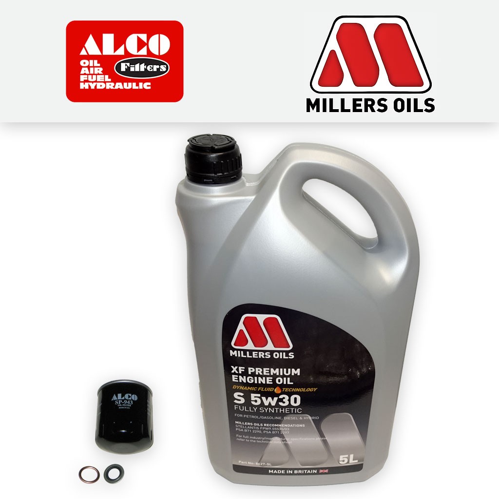 SERVICE KIT for PEUGEOT 308 1.2 VTI/PURETECH 82 OIL FILTER +S OIL (2013-2018)