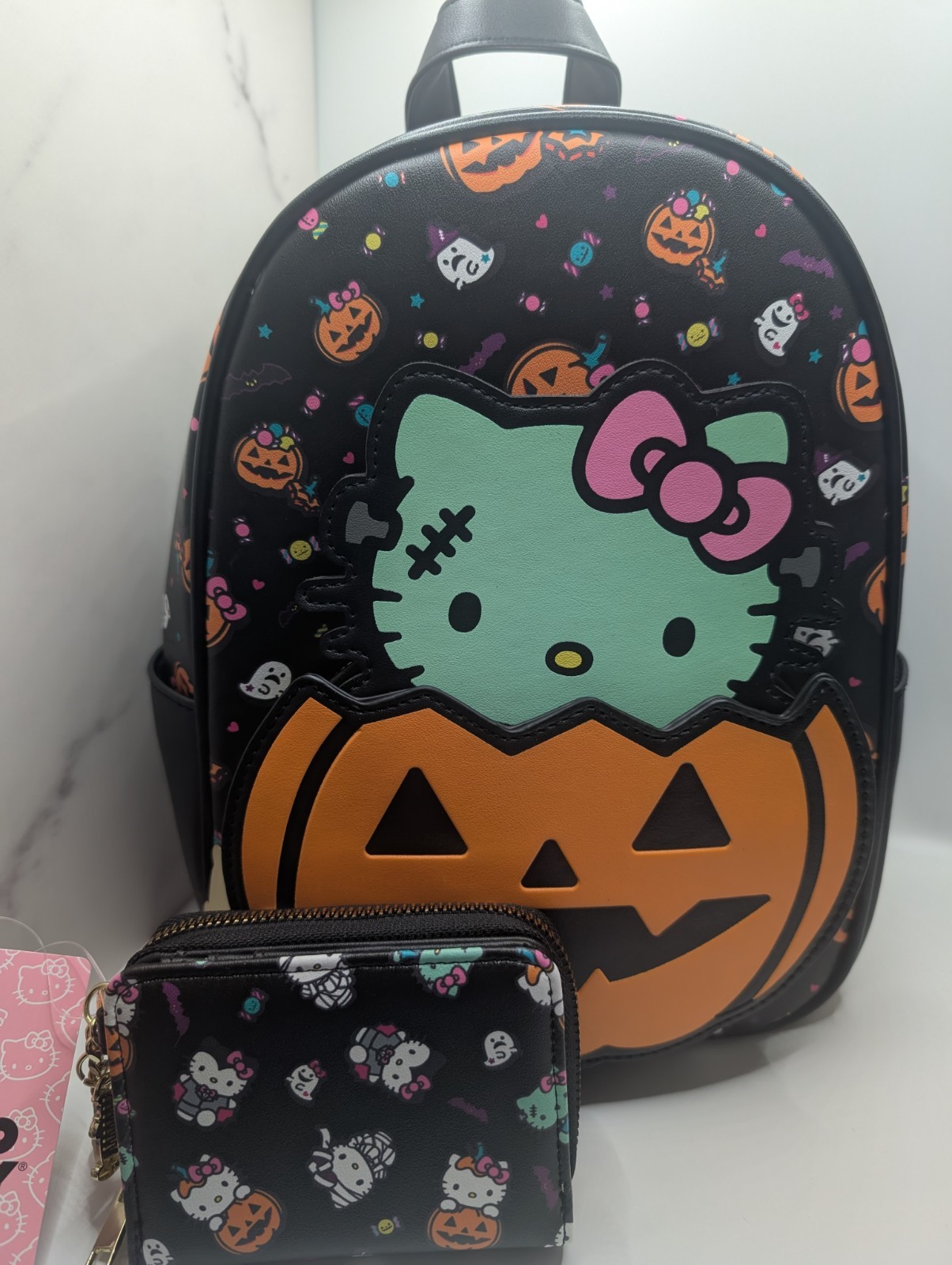 Hello Kitty Zombie Pumpkin Glow Mini Backpack & Wallet by Her Universe
