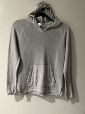 Girls IVIVVA by Lululemon Open Knit Sweater 100 Cotton - Sz 14 - Gray Pullover