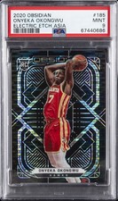 2020 PANINI OBSIDIAN ELECTRIC ETCH ASIA #185 ONYEKA OKONGWU ROOKIE RC PSA 9