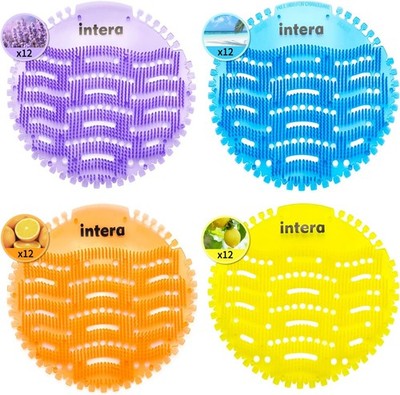 PACK Urinal Screen Deodorizer, 3D Wave Anti-Splash Odor Protection Urinal Cakes
