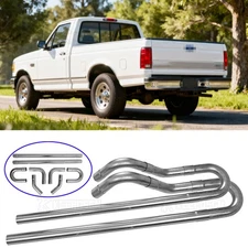 2.5” Exhaust Tubing Mandrel Bend Pipe Straight U-Bend For Ford F-150 F-250 75-96