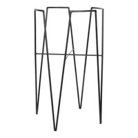 Mica Decorations Blom PflanzenstäNder - L30 X B30 X H50 Cm - Metall - Schwarz